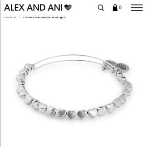 NWT Alex and Ani Heart Beaded Bangle